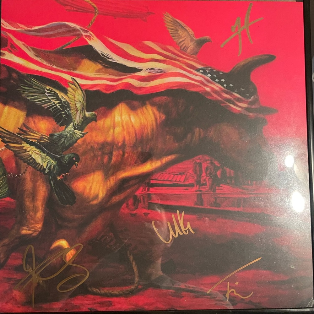 Protest the hero - Palimpsest Vinyl - Autographed by members of the band.